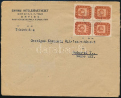 1946 (20. Díjszabás) Levél 5.000 Milpengő Négyestömbbel Bérmentesítve - Autres & Non Classés