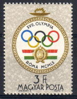 ** 1960 Római Olimpia 3Ft Mindkét Irányban Elfogazva - Sonstige & Ohne Zuordnung