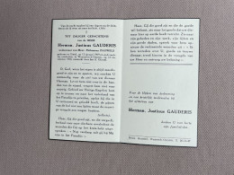 GAUDERIS Herman Justinus °GISTEL 1909 +WEZEMBEEK-OPPEM 1960 - PAUWELS - Obituary Notices