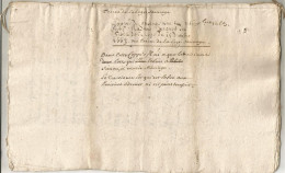 N°1970 ANCIENNE LETTRE PAR DEVANT LES NOTAIRES ROYAUX TERRAIN DE LA LOGE SAUVAGE DATE 1663 - Historical Documents