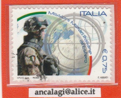 USATI ITALIA 2011 - Ref.1202A "MISSIONI MILITARI ITALIANE" 1 Val. - - 2011-20: Afgestempeld