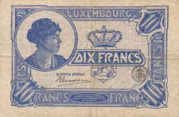 Luxemburg, 10 Francs ND (1923) - Luxembourg