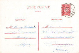 ENTIER PETAIN 1F20 CAD ALGER RP 20/7/42 POUR BESANCON - Postales Tipos Y (antes De 1995)