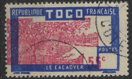 TOGO N°154 Variété Centre Et Valeur Fortement Déplacées - Oblitérés