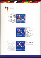 2009 Magyar-osztrák Határnyitás 20. évfordulója Emléklap A 3 Ország Bélyegeivel - Andere & Zonder Classificatie