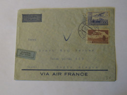 CZECHOSLOVAKIA  AIRMAIL COVER TO BRAZIL 1936 - Andere & Zonder Classificatie
