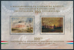 ** 2024 Magyarország és Luxemburg Közötti Diplomáciai Kapcsolatok 100. évfordulója Fogazott Blokk - Sonstige & Ohne Zuordnung