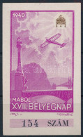 * 1940 MABOE Emlékív Arany Koronával / Souvenir Sheet - Autres & Non Classés