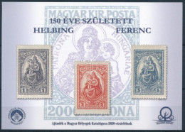 ** 2020 150 éve Született Helbing Ferenc Emlékív - Autres & Non Classés