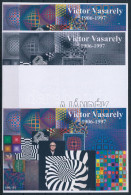 ** 2021/04 Victor Vasarely 4 Db-os Emlékív Garnitúra (28.000) - Autres & Non Classés