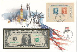 Amerikai Egyesült Államok 1985. 1$ Felbélyegzett Borítékban, Bélyegzéssel T:UNC  USA 1985. 1 Dollar In Envelope With Sta - Zonder Classificatie