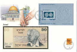 Izrael 1978. 50S Felbélyegzett Borítékban, Bélyegzéssel T:UNC Israel 1978. 50 Sheqalim In Envelope With Stamp And Cancel - Sin Clasificación