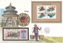 Kína 1962. 1J Felbélyegzett Borítékban, Bélyegzéssel T:UNC China 1962. 1 Jiao In Envelope With Stamp And Cancellation C: - Zonder Classificatie