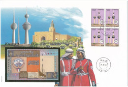 Kuvait 1994. 1/4D Borítékban, Alkalmi Bélyeggel és Bélyegzéssel T:UNC  Kuwait 1994. 1/4 Dinar In Envelope With Stamps An - Zonder Classificatie