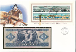 Magyarország 1980. 20Ft Felbélyegzett Borítékban, Bélyegzéssel T:UNC  Hungary 1980. 20 Forint In Envelope With Stamp And - Sin Clasificación