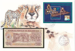 Mozambik 1983. 50M Felbélyegzett Borítékban, Bélyegzéssel T:UNC  Mozambique 1983. 50 Meticais In Envelope With Stamp And - Ohne Zuordnung
