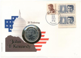 Amerikai Egyesült Államok 1979D 1/2$ Cu-Ni "Kennedy" Bélyeges Borítékban, Bélyeggel és Bélyegzéssel T:AU,XF Patina USA 1 - Ohne Zuordnung