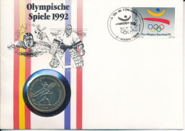 Andorra 1987. 2D Cu-Ni "XXIV. Nyári Olimpia Barcelona és XVI. Téli Olimpia Albertville 1992" Forgalomba Nem Került Emlék - Non Classés