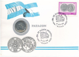 Argentína 1984. 1P Acél Felbélyegzett Borítékban, Alkalmi Bélyegzéssel T:XF Argentina 1984. 1 Peso Acél In Envelope With - Non Classés