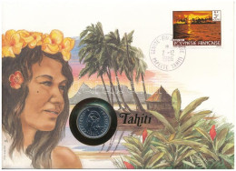 Francia Polinézia 1984. 10Fr Ni "Tahiti" Feliratú Felbélyegzett Borítékban, Bélyegzéssel, Német Nyelvű Leírással T:UNC F - Non Classés