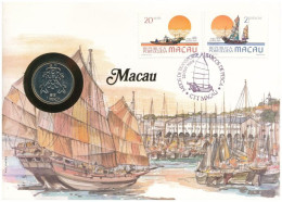 Makaó 1983. 1P Felbélyegzett Borítékban, Bélyegzéssel, Német Nyelvű Leírással T:UNC Macau 1983. 1 Pataca In Envelope Wit - Sin Clasificación