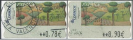 SPAIN - 2005 -  SAMER GALLERY, VERANO STAMPS LABELS SET OF 2 OF DIFFERENT VALUES, USED . - Gebraucht