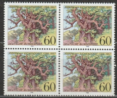 BRD 1988 MiNr.1356 4er Block** Postfrisch 200.Geb.Joseph Von Eichendorff ( 6005 ) - Ungebraucht