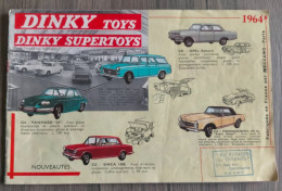 Catalogue DINKY SUPER TOYS 1964 MECCANO Autobus Renault R4 Citroen 2CV ID19 AMBULANCE JEEP CHAR AMX 13 - Autres & Non Classés