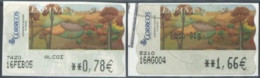 SPAIN - 2004/05 -  SAMER GALLERY, VERANO STAMPS LABELS SET OF 2 OF DIFFERENT VALUES, USED . - Used Stamps