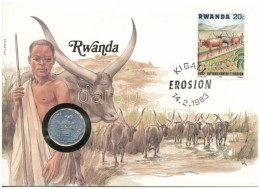 Ruanda 1970. 2Fr Felbélyegzett Borítékban, Bélyegzéssel, Német Nyelvű Leírással T:UNC Rwanda 1970. 2 Francs In Envelope  - Unclassified