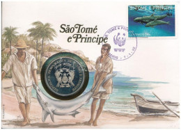 Sao Tomé és Principe DN (1993) 1000D Cu-Ni "Atlantai Olimpia 1996 - Torna" Felbélyegzett Borítékban, WWF Bélyegzéssel T: - Ohne Zuordnung