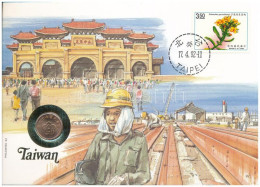 Tajvan 1988. 1/2$ Br Felbélyegzett Borítékban, Bélyegzéssel, Német Nyelvű Tájékoztatóval T:AU Taiwan 1988. 1/2 New Dolla - Ohne Zuordnung