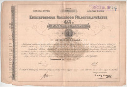Budapest 1904-1906. "Kisbirtokosok Országos Földhitelintézete" 4 1/2%-os Záloglevele (2x), 2000K-ról + 10.000K-ról, Magy - Unclassified