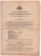 Budapest 1941. "4%-kal Kamatozó Állami Nyereménykölcsön (Erdélyi Nyereménykölcsön)" Tájékoztatója és Jegyzési Nyilatkoza - Zonder Classificatie