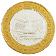 Amerikai Egyesült Államok / Las Vegas 2000. 10$ "Millennium" Ag Kaszinózseton Sárgaréz Gyűrűben (br.37,60g/0.999/43mm) T - Ohne Zuordnung