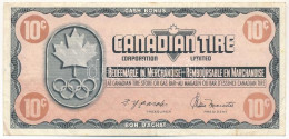 Kanada 1976. 10c "Canadian Tire Corporation - Montreali Olimpia" Vásárlási Utalvány T:F  Canada 1976. 10 Cents "Canadian - Non Classés
