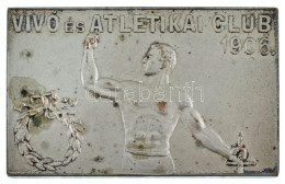 1906. "Vívó és Atletikai Club (VAC) 1906." Kétoldalas, Ezüstözött Bronz Plakett Eredeti "Arkanzas Budapest" Gyártói Tokb - Ohne Zuordnung