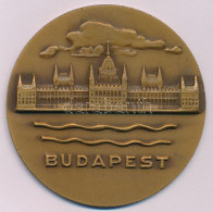 1971. "Budapest" Egyoldalas Bronz Emlékérem, Hátoldalán "Magyarország-Ukrajna Válogatott Atlétikai Viadal, Budapest 1971 - Zonder Classificatie