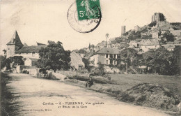 FRANCE - Corrèze - Turenne - Vue Générale Et Route De La Gare - Animé - Carte Postale Ancienne - Brive La Gaillarde