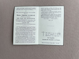 CORNÉ Maria Felicitas °NIEUWKERKE 1881 +MOL 1958 - DE DONCKER - LUYCKX - Obituary Notices