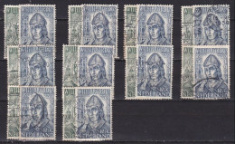 1939 Willibrordus Gestempelde Serie NVPH 323 / 324 10 Series - Usati