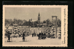 AK Zakopane, Droga Przed Stacja Kolejki Na Gubatowke  - Poland