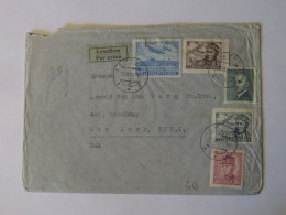CZECHOSLOVAKIA  AIRMAIL COVER TO UNITED STATES - Sonstige & Ohne Zuordnung