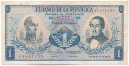 Kolumbia 1968. 1P T:F Colombia 1968. 1 Peso Oro C:F Krause P#404d - Non Classés