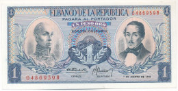 Kolumbia 1973. 1P T:AU Colombia 1973. 1 Peso Oro C:AU Krause P#404e - Unclassified