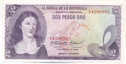 Kolumbia 1973. 2P T:AU Colombia 1973. 2 Pesos Oro C:AU Krause P#413a - Unclassified