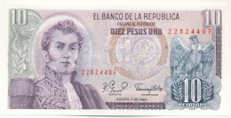 Kolumbia 1980. 10P T:UNC Colombia 1980. 10 Pesos Oro C:UNC Krause P#407g - Non Classés