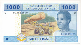 Közép-Afrikai Államok / Kamerun 2002. 1000Fr "U" T:UNC Central African States / Cameroon 2002. 1000 Francs "U" C:UNC Kra - Unclassified