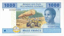 Közép-Afrikai Államok / Kongó 2002. 1000Fr "T" T:UNC Central African States / Congo 2002. 1000 Francs "T" C:UNC Krause P - Unclassified