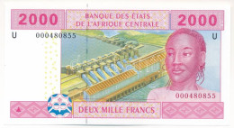 Közép-Afrikai Államok / Kamerun 2002. 2000Fr "U" T:UNC Central African States / Cameroon 2002. 2000 Francs "U" C:UNC Kra - Unclassified
